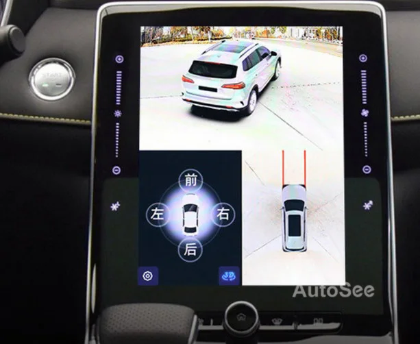 ชุดเดิม Monitor 2021สำหรับ Roewe RX5 RX8รถ360องศากล้อง Birds Eye AVM Panoramic View Surround Dash DVR ที่จอดรถ Assist