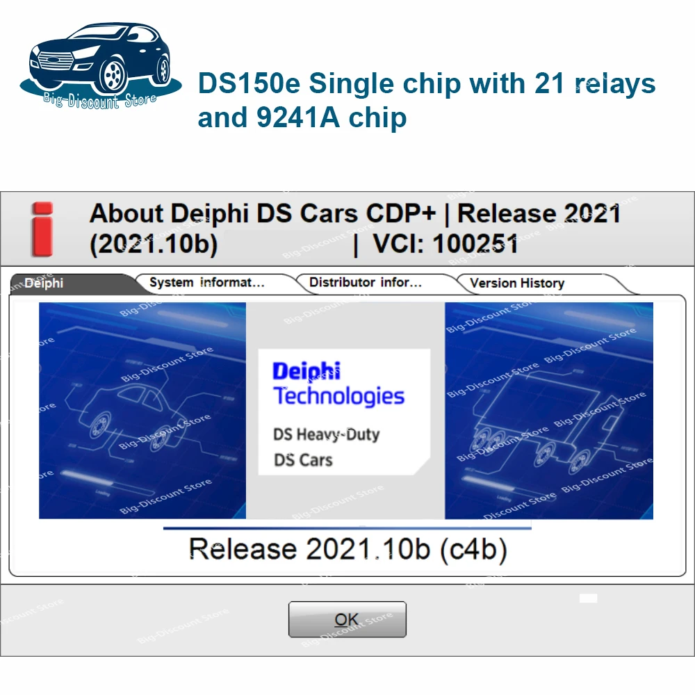 Diagnostic DeviceTools Cars Trucks A+ Quality Single Board DS150e New VCI Update To 2021.11 Request Use OBD2 Pro Online