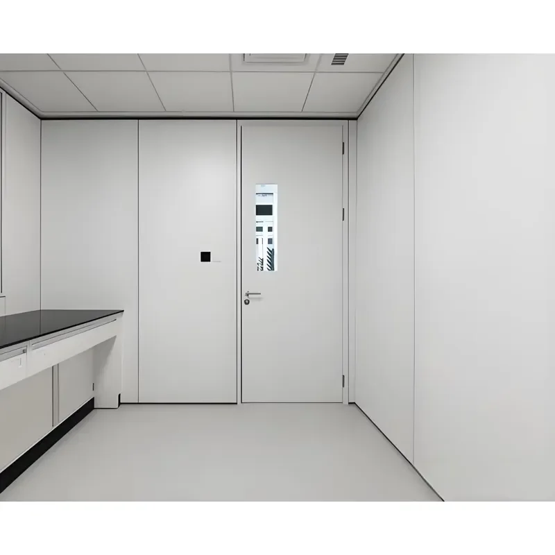 Fire Resistant Partition Wall Wood Grain Private Modular Metal Wall Home Office Partitions Manufacturer 3
