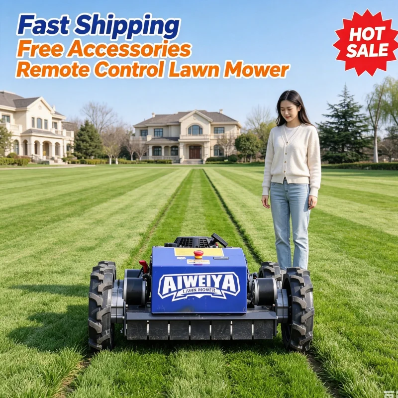 Customized Hot Sale Grass Cutting Machine Zero Turn Lawn Mower Wheeled Lawn Mower For Sloped Grassland Work