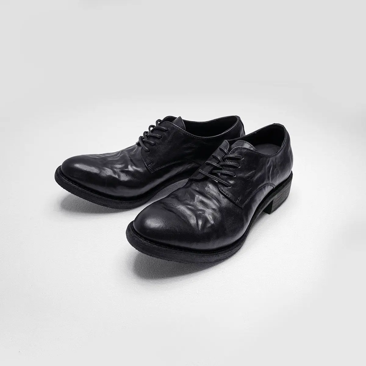 

Casual Shoes Men's Trendy Pointed Toe High Heel Small Audience Thick Bottom Heightening Wizard Shoes Model Show Shoes