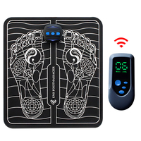 Remote Control Electric Foot Massager Pad Relief Pain Relax Shock Muscle Stimulation Foot Massager USB Charging