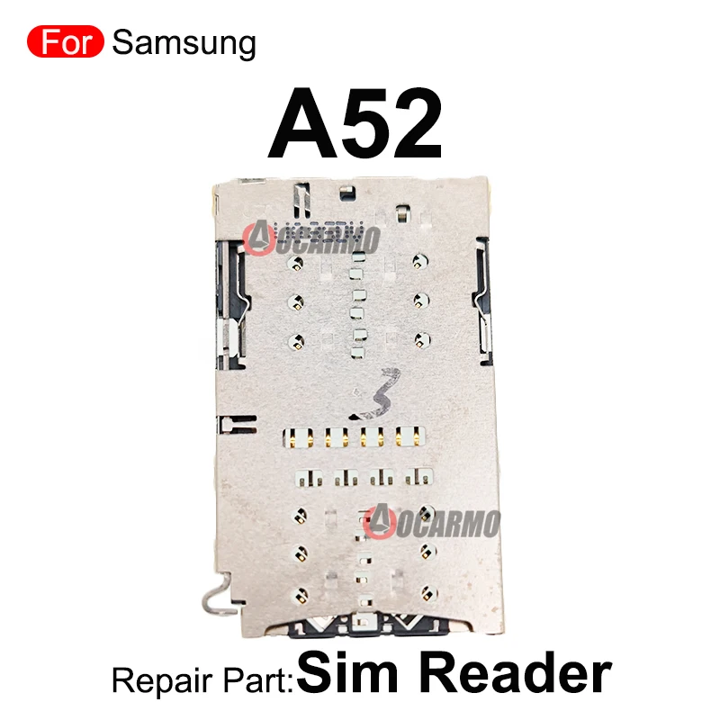 For Samsung Galaxy A52 SIM Tray Reader Sim Card Holder Socket Repair Replacement Part