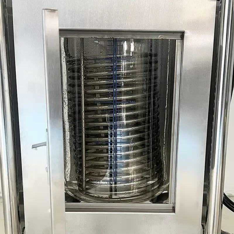 for 10-100L Lab Explosion Proof Glass Reactor with Inner Cooling Coil and Stainless Steel Splatter Protection Shell