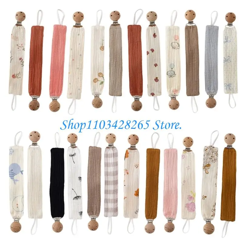 

Набор зажимов для соски, дышащий хлопок, деревянная застежка 28 см, для контроля слюноотделения G2TE