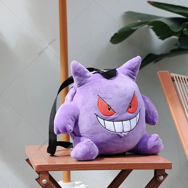 11 Styles Pokemon Plush Backpack Mimikyu Eevee Gengar Charizard Gyarados Psyduck Backpack Gifts for Children Adults