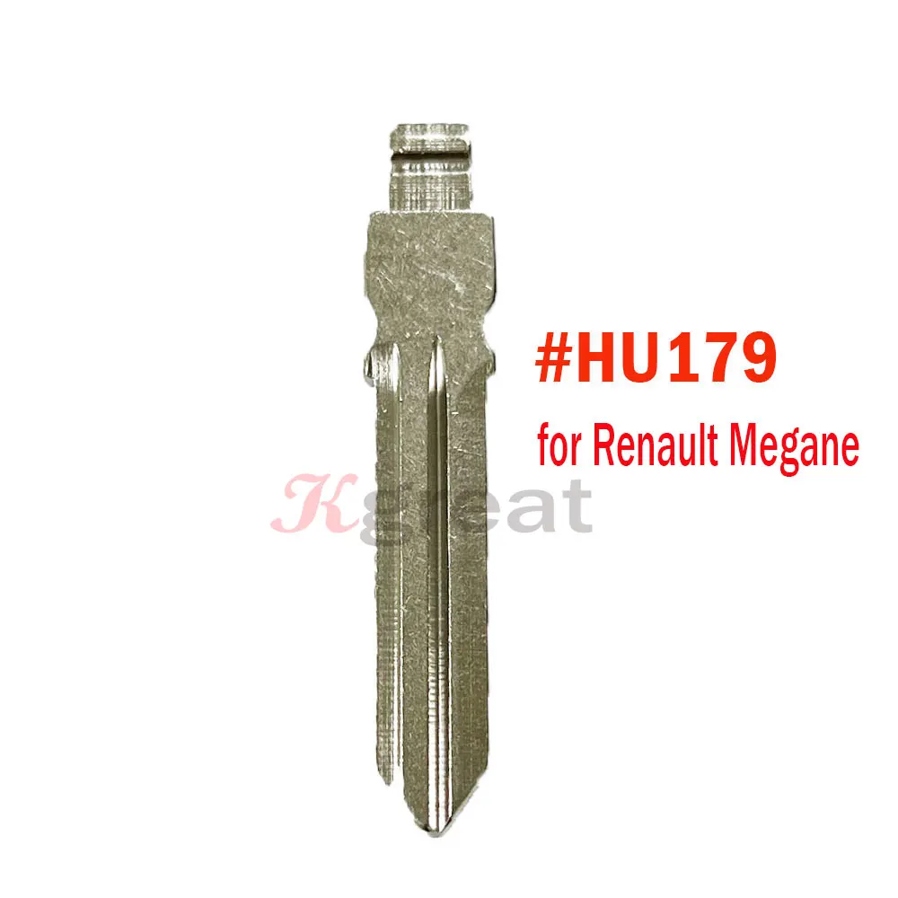 10pc HU179 KD Key Blade Uncut Flip Blank for Renault Megane Espace Laguna Duster Logan Dacia Sandero Fluence Kango Nissan Almera