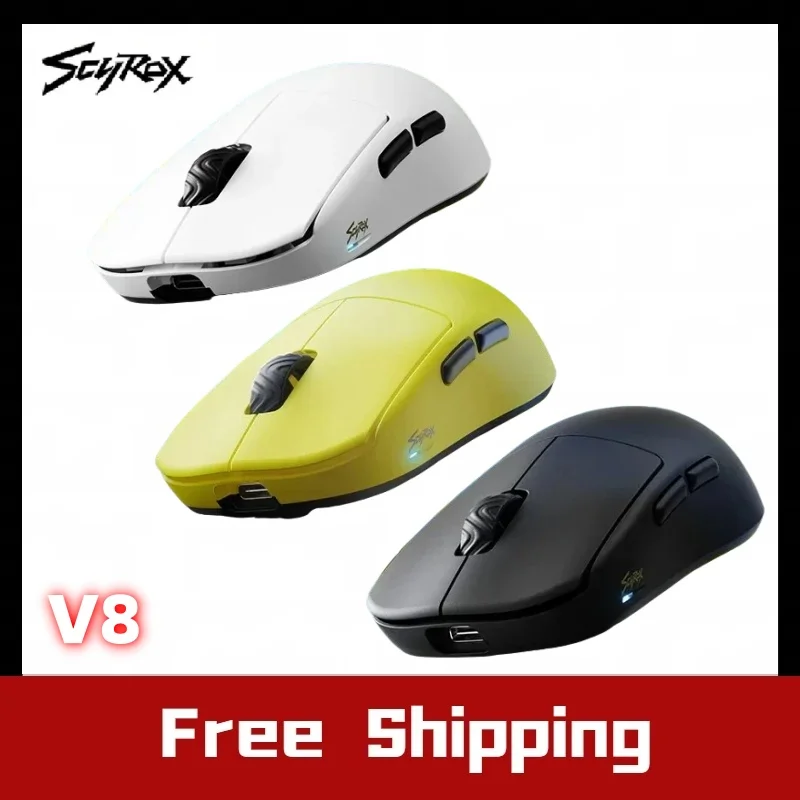 جديد Scyrox V8 ماوس مزدوج الوضع Wireless8k Return Paw3950 E-Sports ماوس بيئة العمل 36g E-Sports الفئران ملحقات ألعاب الكمبيوتر #1