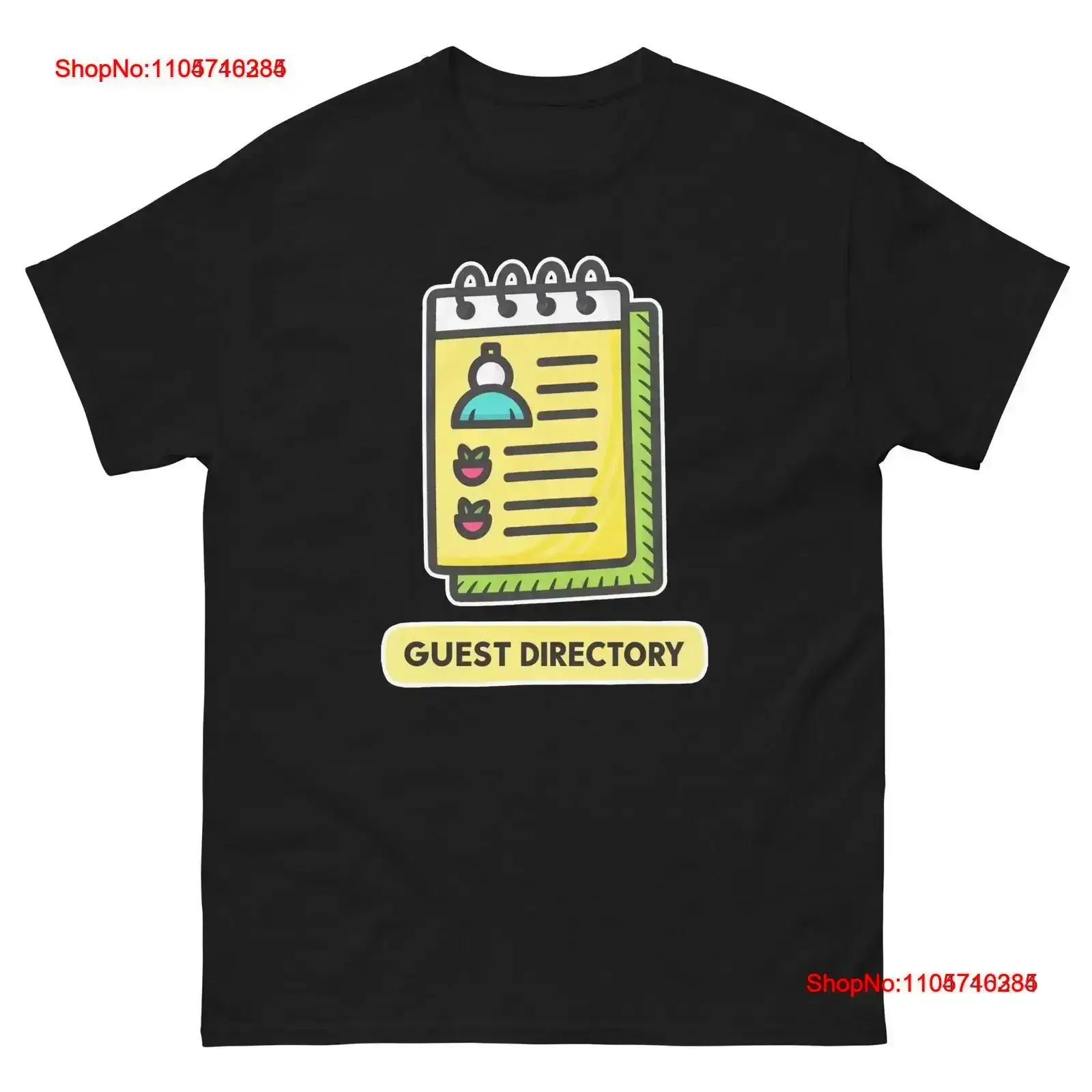Guest Directory Hotel Item Travel Motel T Shirt vintage Washed graphic Breathable homme Slightly Versatile vintage Washed