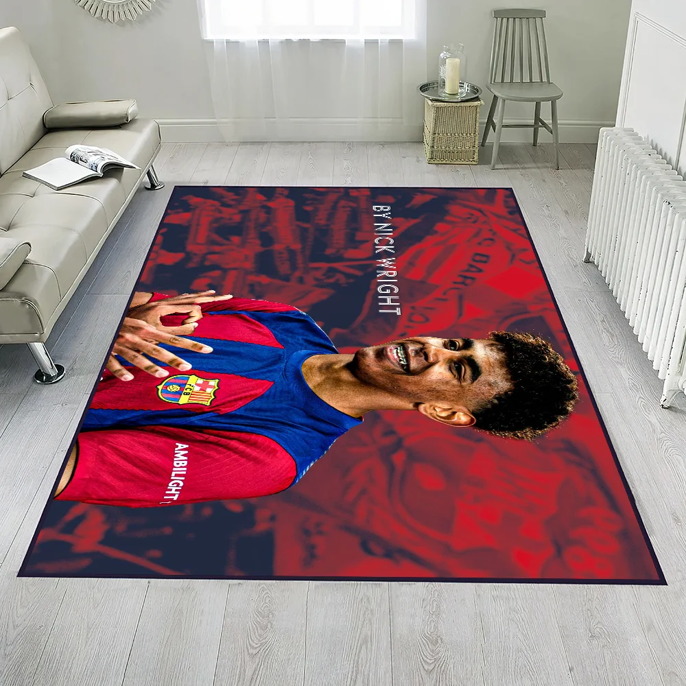 Lamine Yamal #27 Football Doormat - Non-Slip Washable Rug for Entrance, Kitchen, Living Room & Bathroom, Soccer Decor