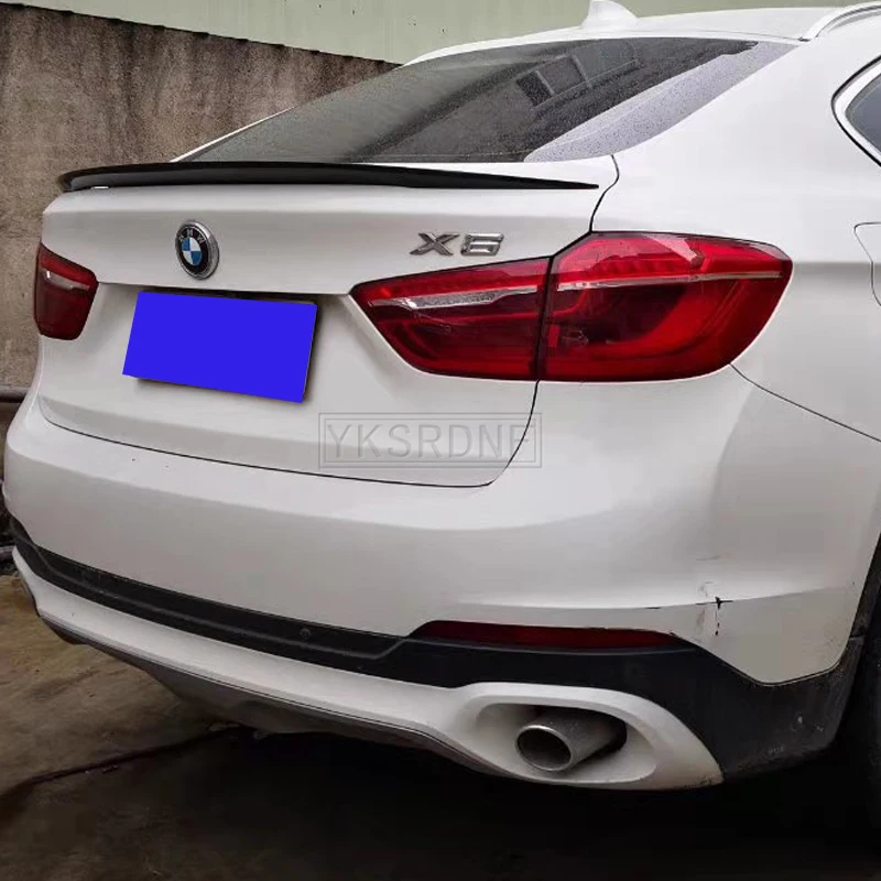 Voor Bmw X6 F16 2015 2016 2017 2018 2019 Kofferbak Spoiler Abs Materiaal M-Performance Stijl Achterkofferbak Lip Vleugel Auto Styling