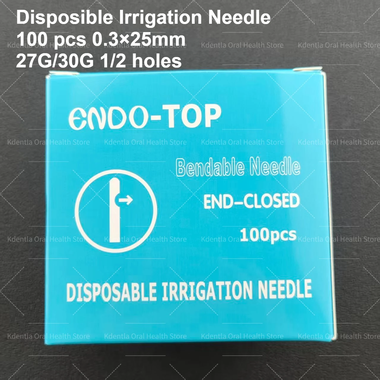 3×100Pcs/Box Dental Endo Irrigation Needle Tip 25G/27G/30GA 30G Endo Syringe Root Canal Washing Needle Tip Dentistry Materials