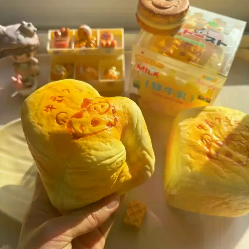/GJ/Milk Toast Fidget Toy Soft Slow Rising Lovely Cow Pattern For Kids Stress Relief Party Favors Gift Cute