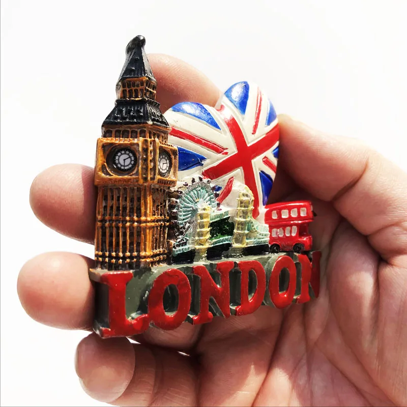 London Refrigerator Magnet Sticker Landmark Fridge Magnet Cultural Tourism Decoration Craft Gift Magnetic Refrigerator Sticker