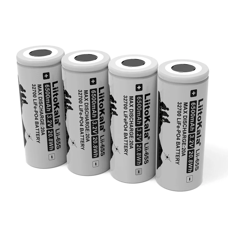 1-20PCS LiitoKala LII-65S 3.2V 32700 6500mAh LiFePO4 Battery 20A Continuous Discharge Maximum 55A High Power Batteries