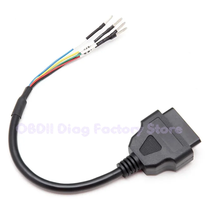 

OBD2 Female OBD2 16Pin K-Line CAN Jumper Tester Connector Diagnostic Extension Cable Cord Pigtail Fits Turck Car Motorcycle