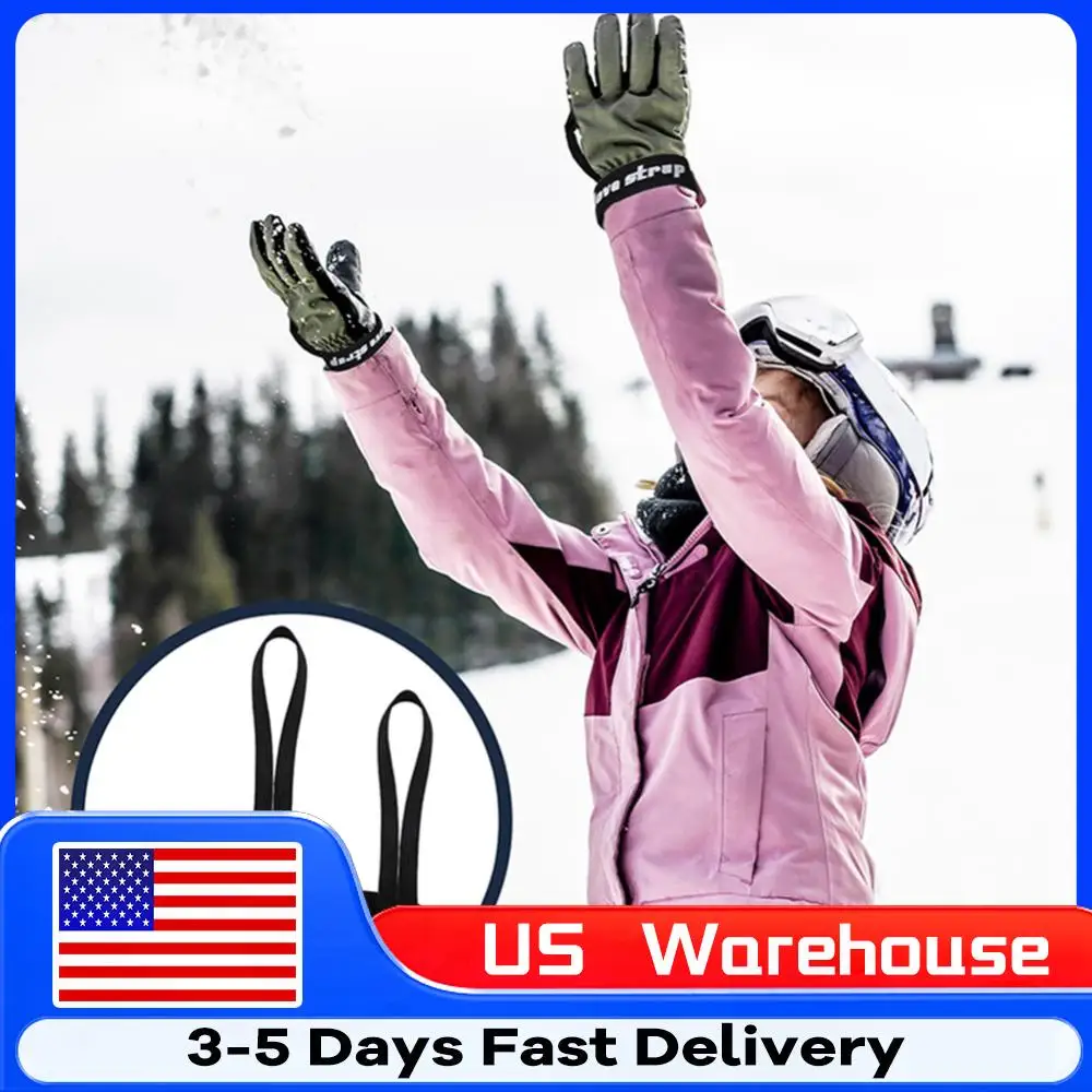 

4 шт. эластичных ремешка для сноубордических перчаток, предотвращающих потерю, для кемпинга, катания на лыжах и активного отдыха на природе