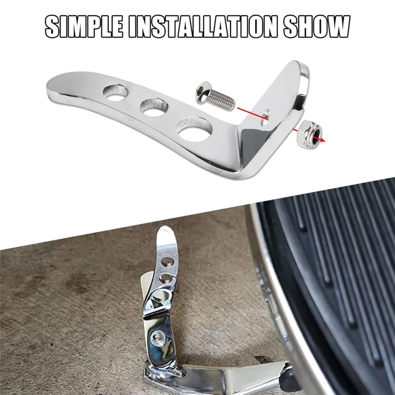 Motorcycle Kickstand Extension For  Touring Road King Street Glide FLHX FLHR CVO Ultra Foot Pedal Stand 1991-2022