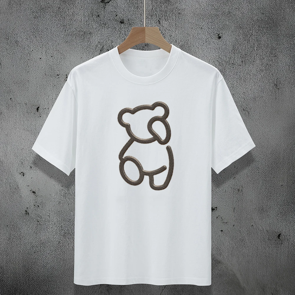 

New Couple Trend Loose T-Shirt Versatile Printed Short Sleeve Summer T-Shirt 2025 Top Mens and Womens