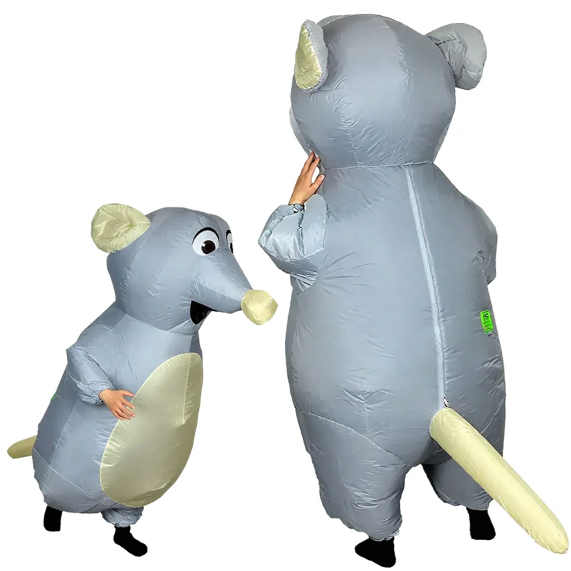 نفخ الفأر زي للكبار 1 قطعة تفجير الماوس الجرذ يونيكورن تأثيري حلي مضحك هالوين حفلة كرنفال تأثيري حلي #4