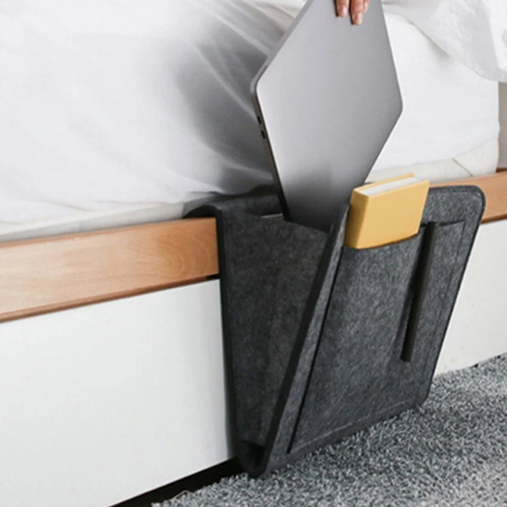 

Multifunctional Felt Storage Bag Bed with Pockets Hanging Organizer Sofa Bunk Non-woven Fabric