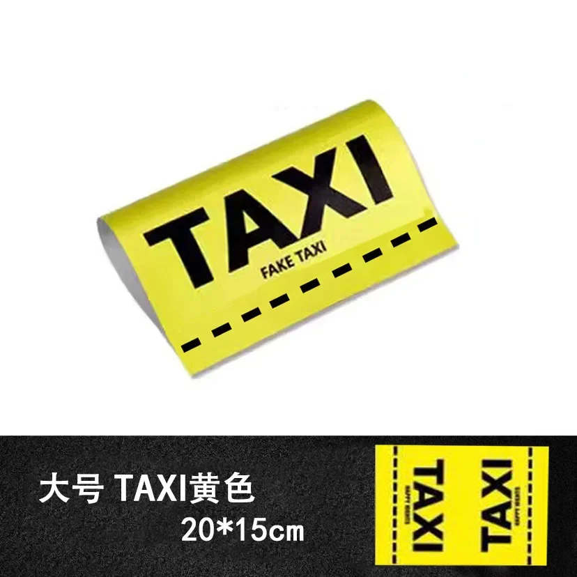 Taxi Taxi Logo Car Washing Label Logo Sticker,Creative Waterproof Sunscreen Window Rear Decoration Toy Sticker, Car Wash Labels view 3