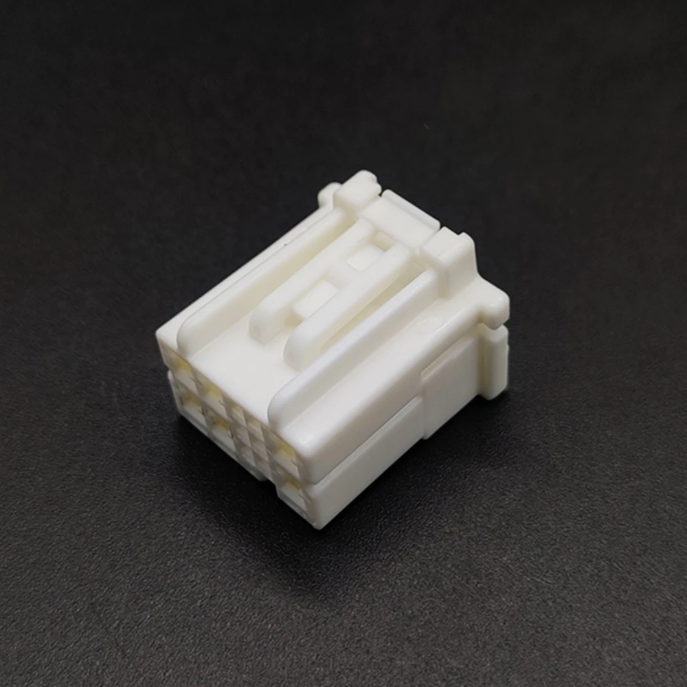 6098-6162 12 Pin Automotive Connector Female HE Series Hybrid 0.64mm 2.3mm Unsealed PBT Natural Fit for Car ECU BCM Wiring
