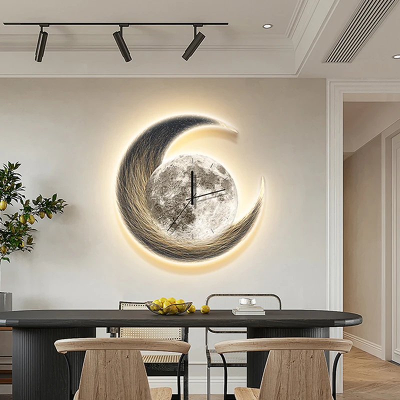 Living Room Art Mural Wall Clocks Big Size Fashion Modern Restaurant Clock Wall Creative Led Orologio Da Parete Home Decoration