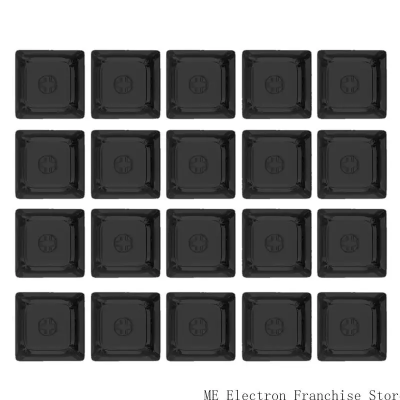 T5EA 4/20Keys XDAプロファイル透明なクリスタルブランクキーキャップセットチェリーMXスイッチ