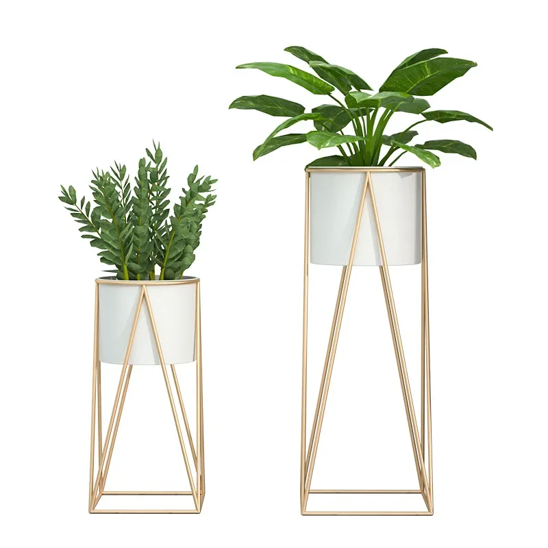 

Balcony Gold Indoor Corner Vase Garden Steel Wholesale For Design Of Rack Wrought Iron Display Metal Plant Pot Flower Stand