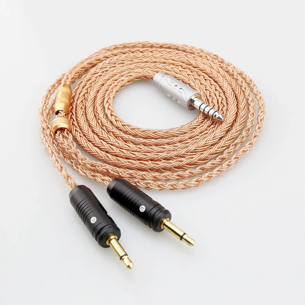 HIFI 16 Core 7N OCC Viborg 4,4mm, enchufe equilibrado, Celestee claro para auriculares ELEAR Focal, Utopia francesa, Cable de actualización de auriculares