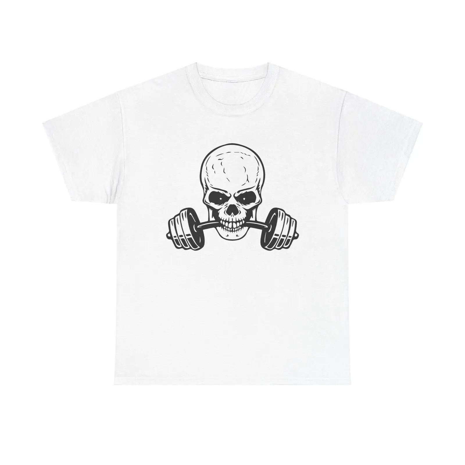 

Skull & Barbell T-Shirt - gym workout bodybuilding muscle powerlifting hardcore