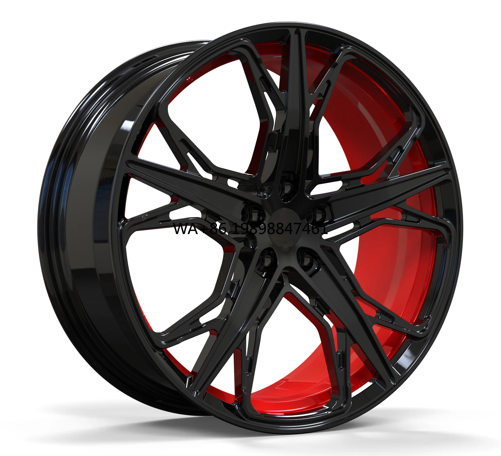 

New Alloy Forged Black and Red Rims Te37 17 18 20 22 24 Inch 5x114.3 5x112 5x127 Custom Concave for Passenger Car Wheels