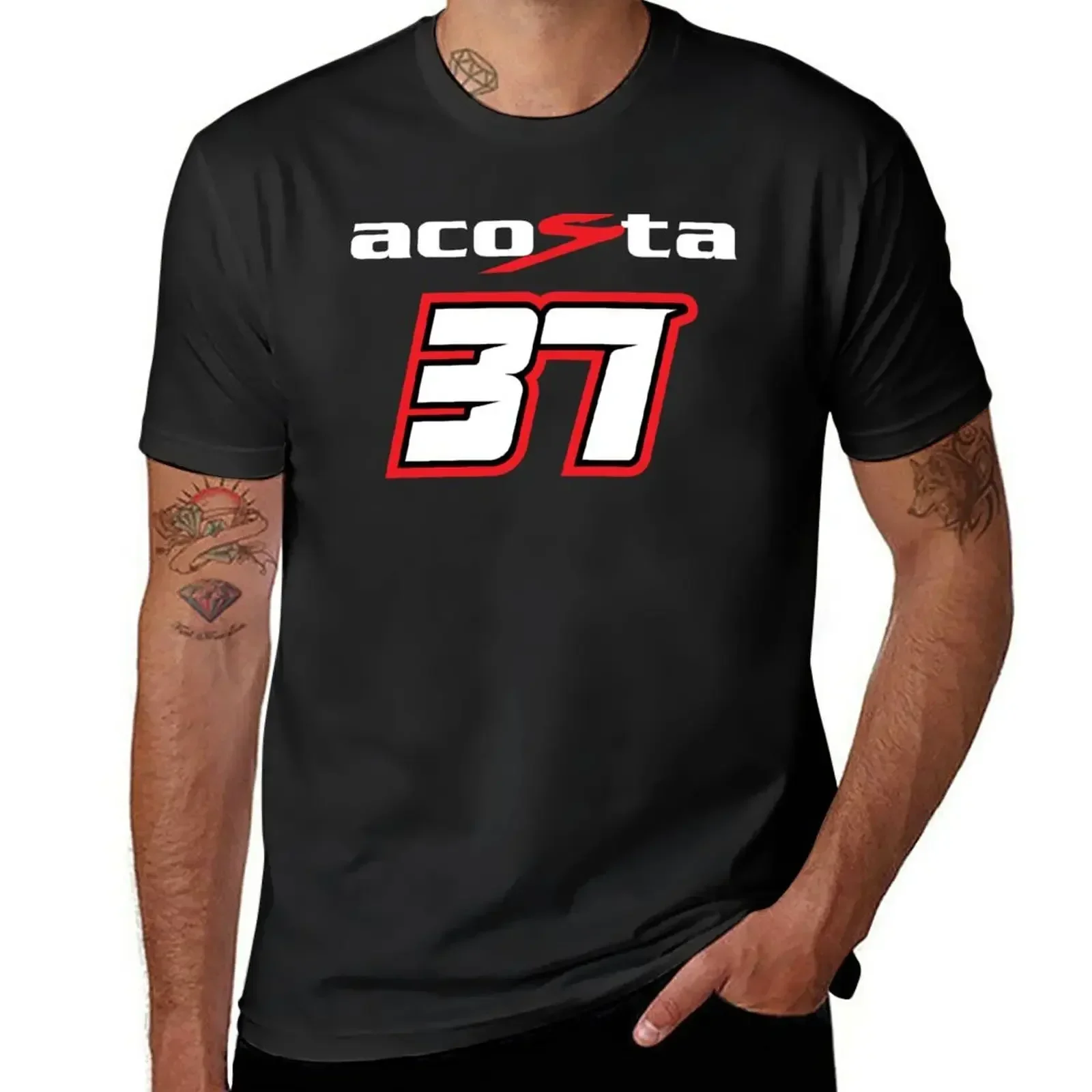 New Pedro Acosta Number 37 T-Shirt T-shirt Short T-shirt For A Boy Funny T Shirt Shirts Graphic Tees Funny T Shirts For Men