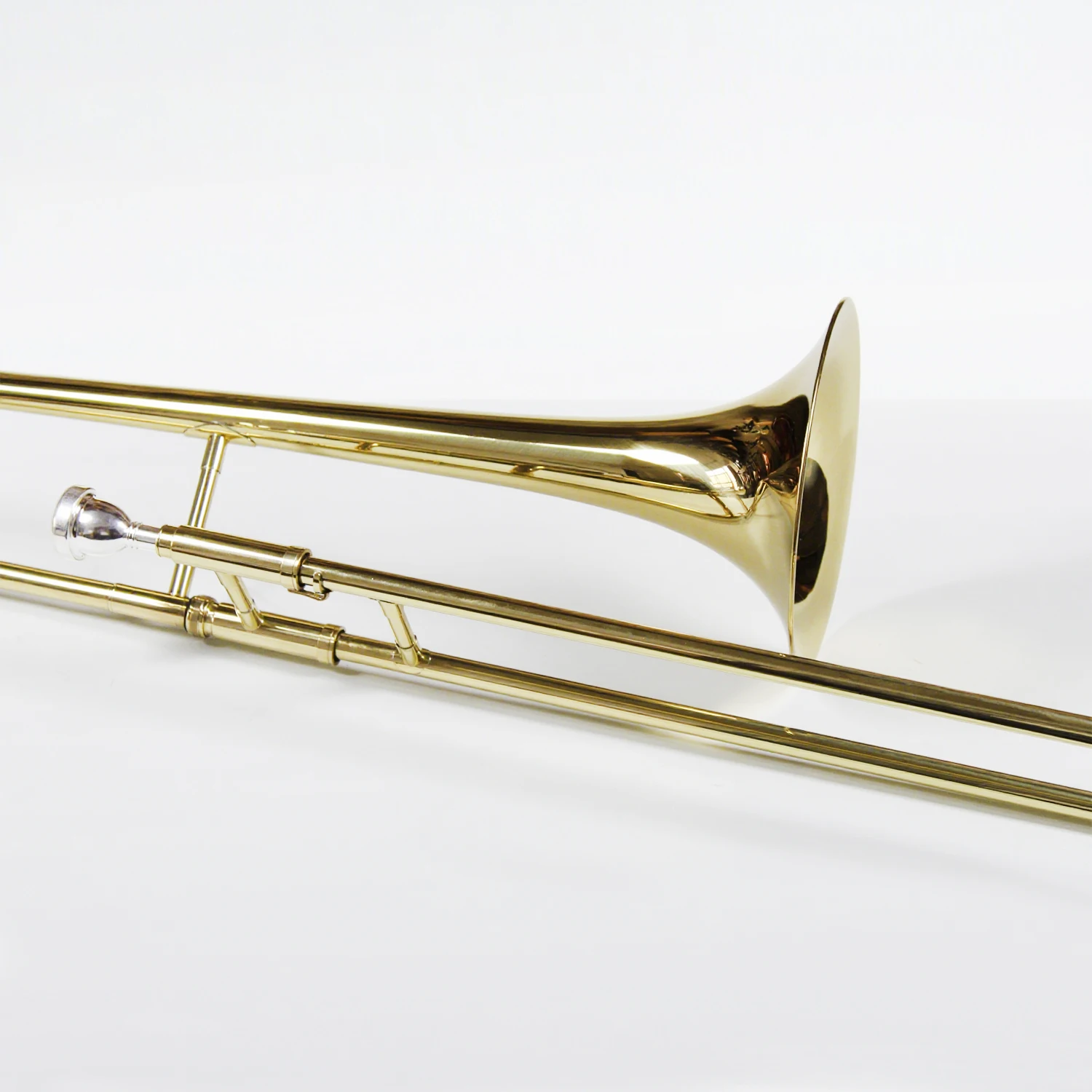 Gold Lacquer Profesional Musical Instrument Bb Alto Brass Trombone with Accessories Bag case