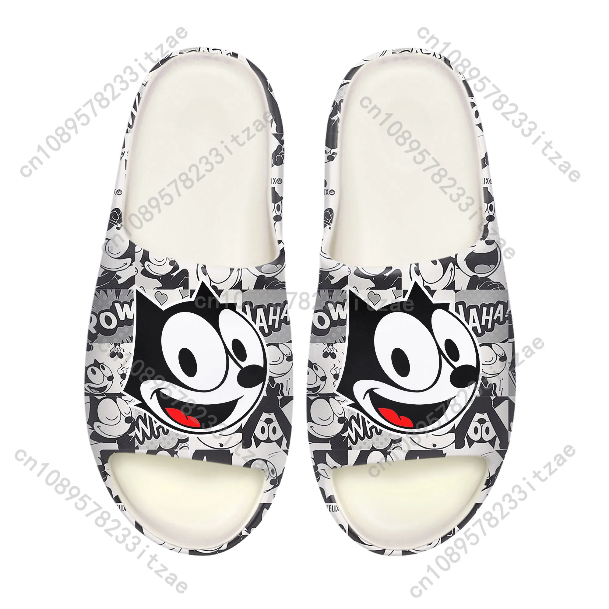 

F-Felix The Cat, тапочки на мягкой подошве, домашние сабо, обувь для воды, мужские и женские подростковые сандалии по индивидуальному заказу