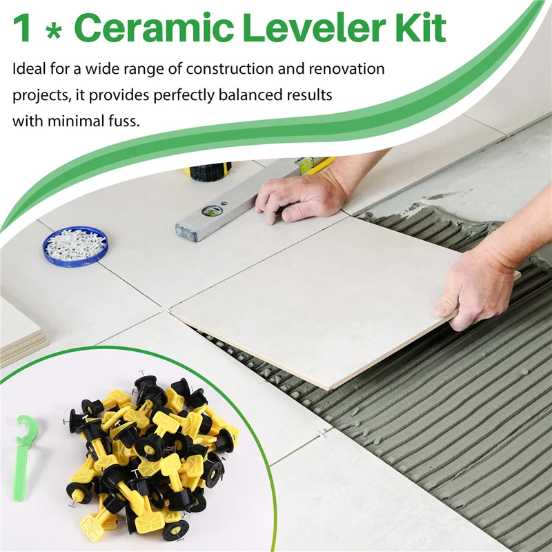 

6 шт. комплект выравнивателя, система выравнивания напольной плитки, зажимы, проставки для укладки плитки, крепежные настенные строительные инструменты-A68E