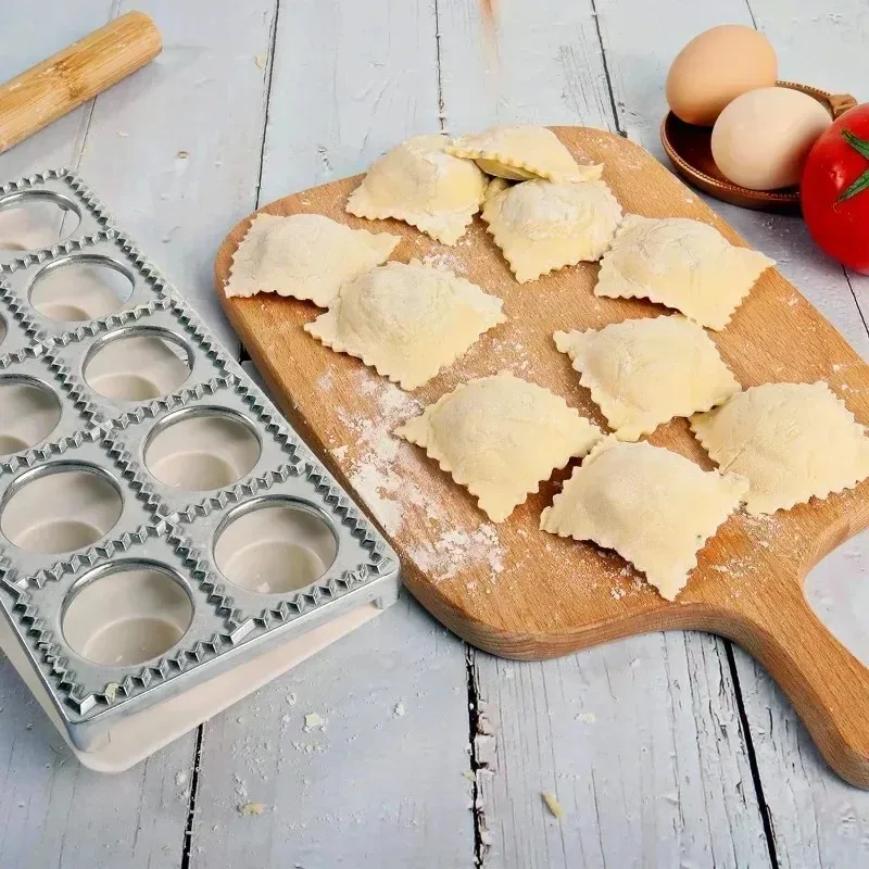 

Ravioli Mold Dumpling Mould DIY Dumpling Maker Ravioli Maker Mould Alloy Aluminum Ravioli Stamp Cutter Mold Kitchen Accessories