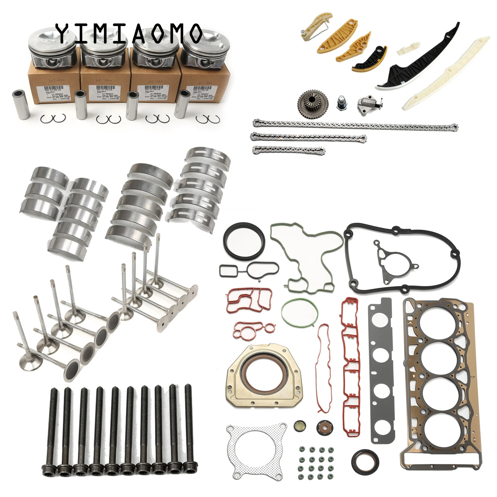 

06H103383AC 6Pcs Engine Repair Package Kit For Audi A3 2.0 TFSI Q3 TT for vw