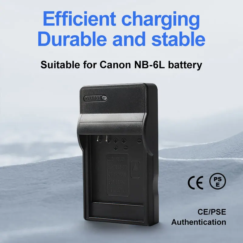 NB-6L Battery Single Charger, for Canon Cameras, 1-Slot Fast Charging for Canon PowerShot D10 D30 S95 SX280 SX510 HS IXUS 95IS 2