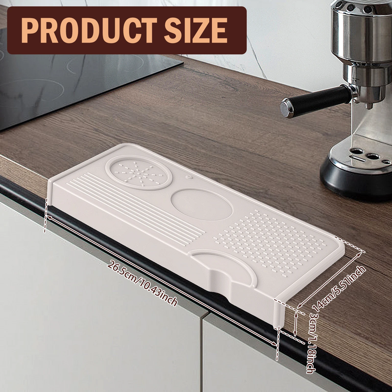 Espresso Tamping Station Silikon Espresso Tamper Halter Rutschfester Kaffee Tamper Organizer für Home Office Studio Coffee Shop Verwendung