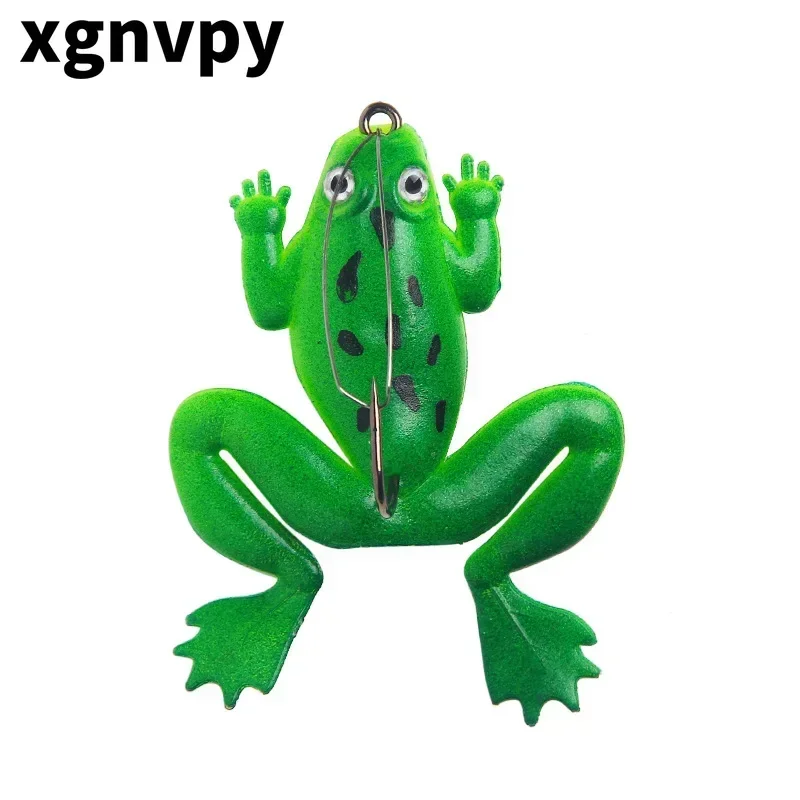 xgnvpy Attract More Bass Utilizing Ultra-Realistic 5.2g Micro Frog Crankbait - 6cm Soft Silicone Frog Bait for Fishing Fanatics