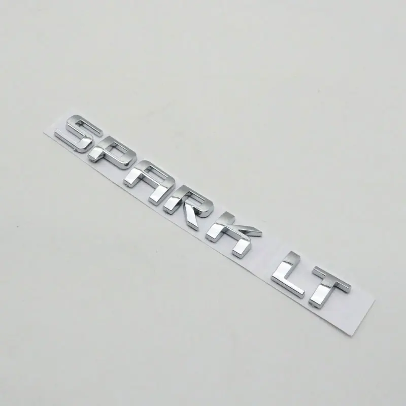 For SPARK LT Emblem Rear Tailgate Trunk Badge Logo Letters Sticker Nameplate