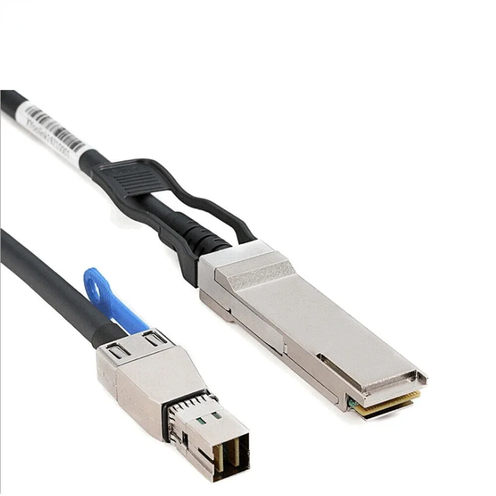

Кабель MiniSAS HD (SFF-8644) — QSFP (SFF-8436) — высокоскоростной кабель передачи данных 40 Гбит/с для серверов, хранения и сетевых коммутаторов
