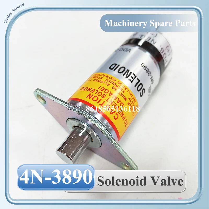 4N3890 4N-3890 24V High Quality ShutOff Solenoid Valve For 3304 3306 3406B Engine Solenoid