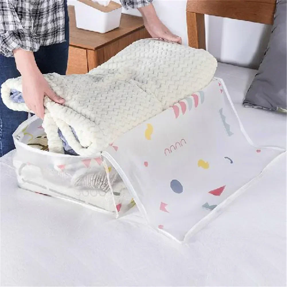 Dustproof Waterproof Bag Quilt Storage Organizer Clothes Quilt Pillow Blanket Storage Box Large Capacity Household Organization