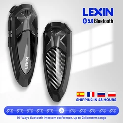 Lexin LX-GTX Интерком мотоцикл 2 Casques Bluetooth одна кнопка сопряжение шлема гарнитуры, говорить и слушать музыку в то же время