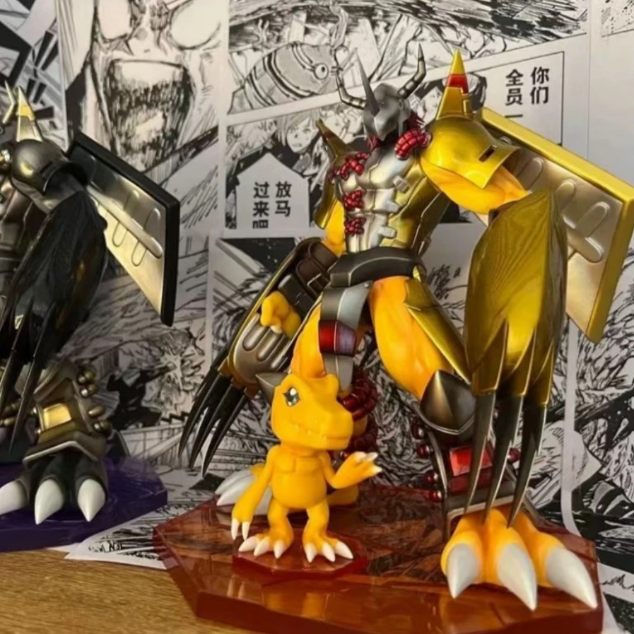 21cm Digimon Adventure Anime Figure War Greymon Figures Black Greymon Pvc Action Figure Models Collection Dolls Decoration Gifts