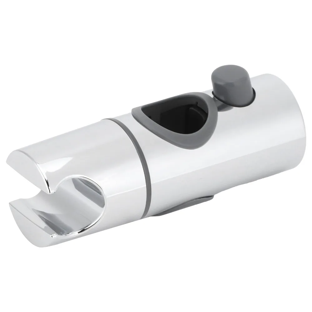 Adjustable Shower Head Holder for 25mm Slide Bar 360 Rotation Shower Head Bracket Electroplated Finish ABS Material