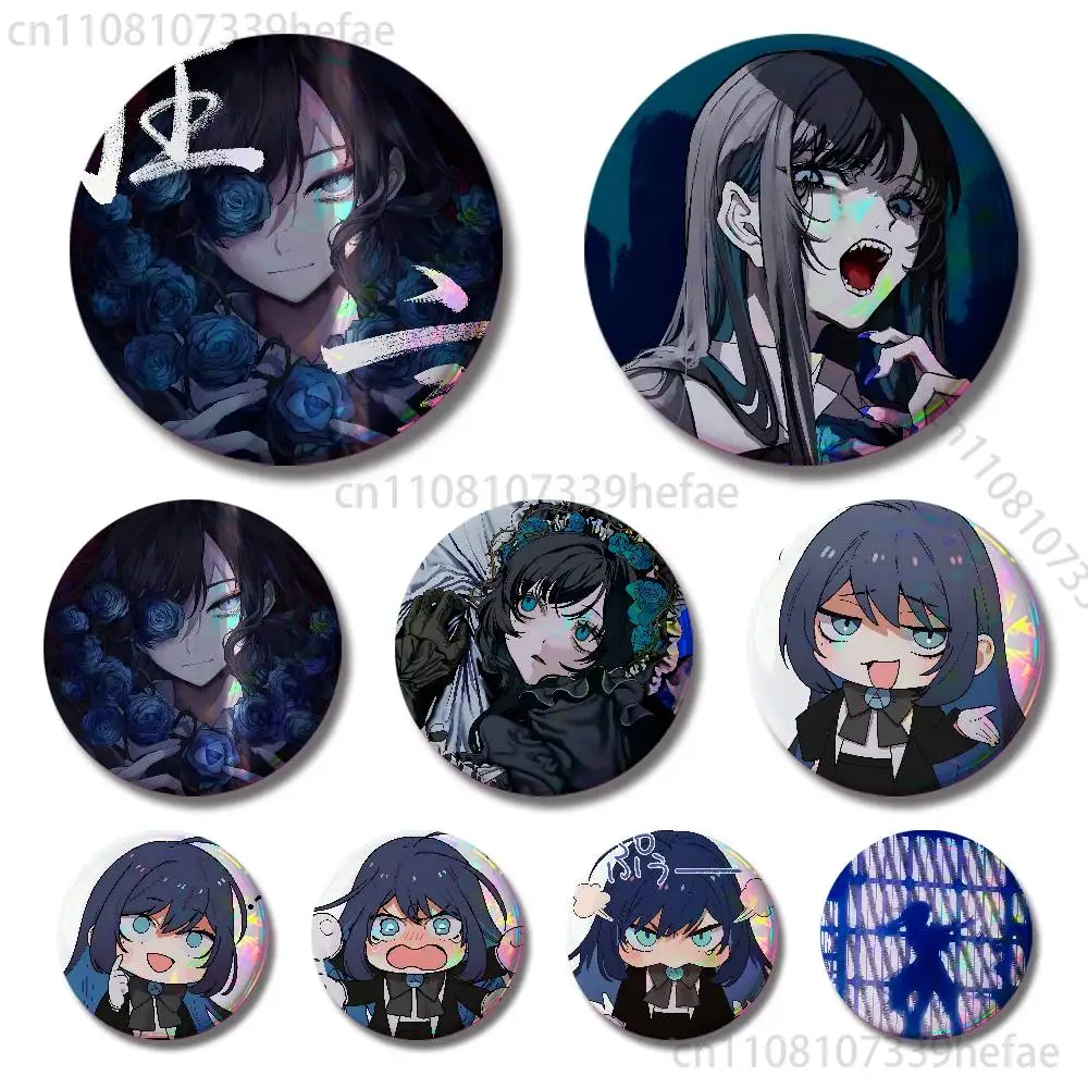 

A-Ado Japanese Singer Insignia Badge Case For Decoration 44mm 32mm 58mm Round Tinplate Pin Brooch Gift